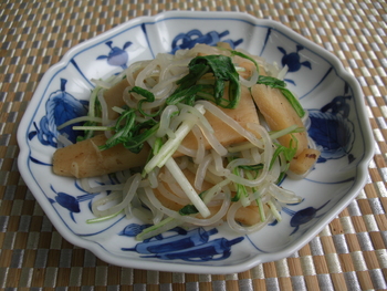 竹の子とこんにゃくのおかか煮